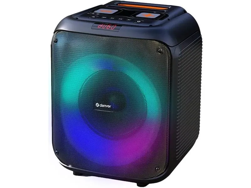 Denver Bluetooth kaiutin 8", valoilla, 40 W