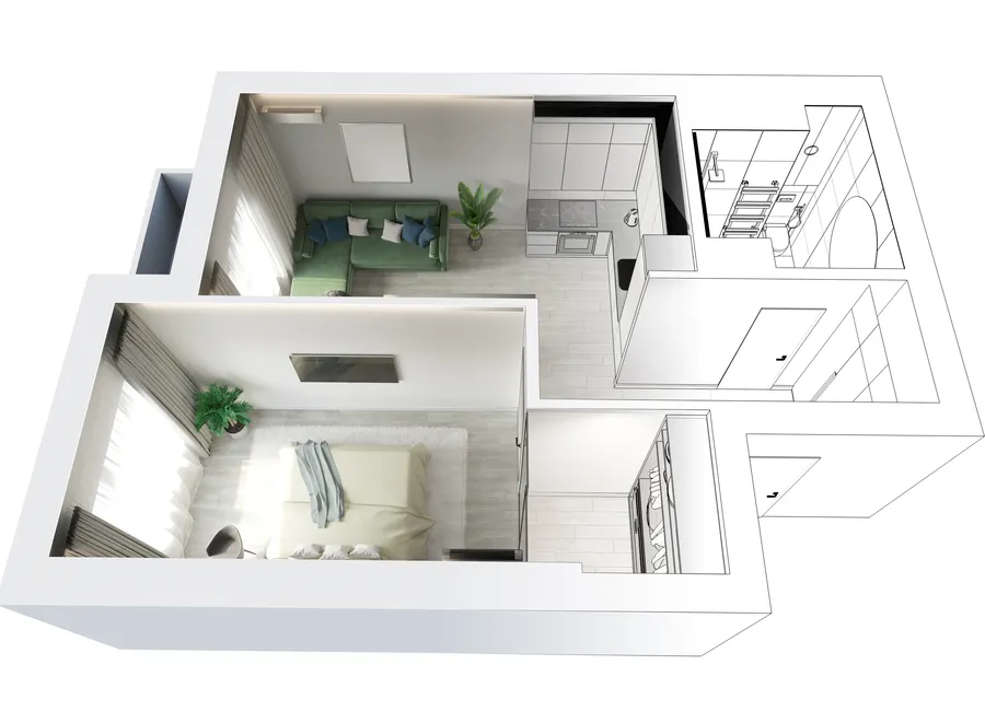 Pienen kodin sisustussuunnitelma