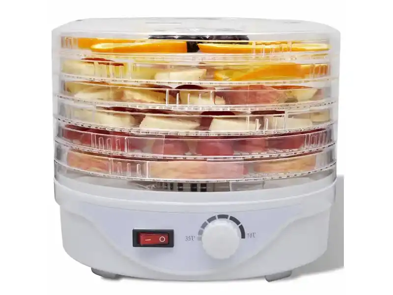 vidaXL hyötykasvikuivuri 6 tarjottimella